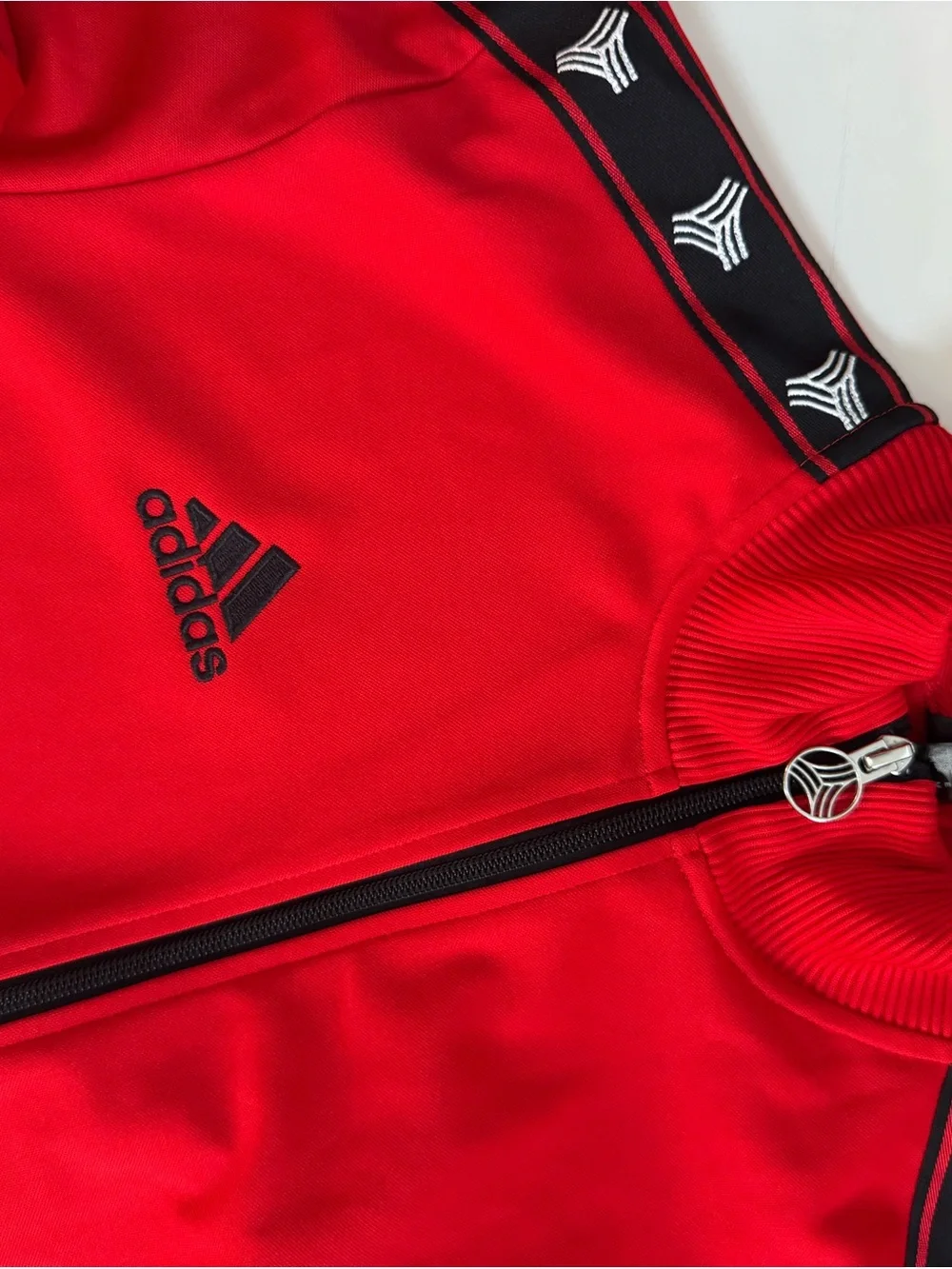Adidas Tango Red Black Track Suit Jacket Pants Set Men’s Medium Soccer